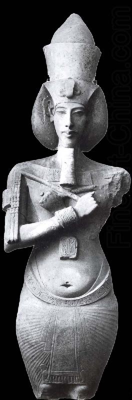 Achnaton colossal image from Karnak, unknow artist